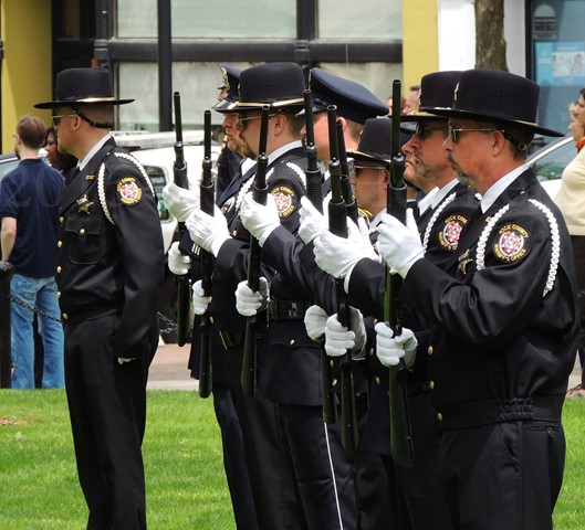 Rock County Police Officers In Line WLEM 2015